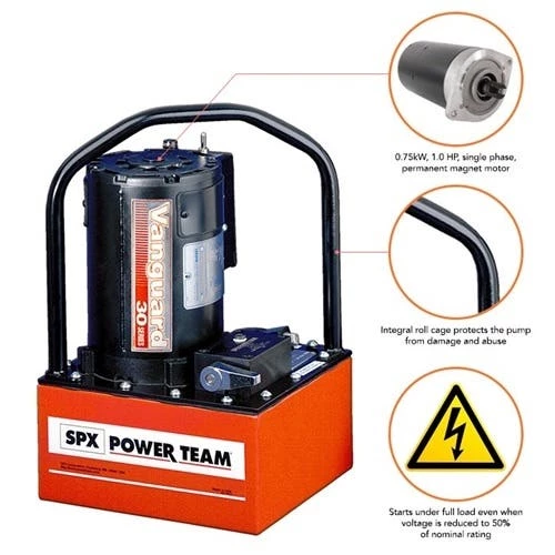 Power Team SPX Power Team Electric Hydraulic Pump - Double Acting PE304 3 Power Team SPX Power Team Electric Hydraulic Pump - Double Acting PE304 - Image 3