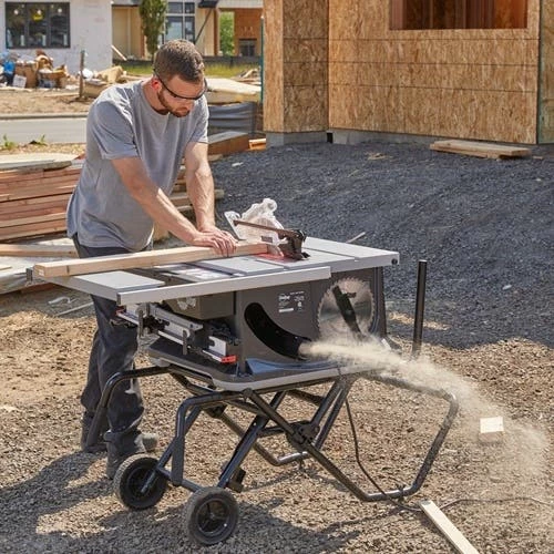 Sawstop Table Saws SawStop 1.5HP Jobsite Saw Pro With Fence; Cart & Dust Guard JSS-120A60 9 Sawstop Table Saws SawStop 1.5HP Jobsite Saw Pro With Fence; Cart & Dust Guard JSS-120A60 - Image 9