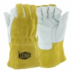 PIP Safety / West Chester PIP Ironcat Top Grain Goatskin Leather MIG Welder's Glove Split Cowhide Leather Back 6143