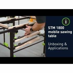 Festool Mobile Saw Table & Work Bench STM 1800 205183 9 Festool Mobile Saw Table & Work Bench STM 1800 205183 -Power Team SPX Sales hqdefault 29 1