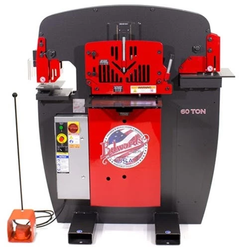 Edwards 60 Ton Ironworker 3 Phase 230 Volt With PowerLink IW60-3P230-AC500 1 Edwards 60 Ton Ironworker 3 Phase 230 Volt With PowerLink IW60-3P230-AC500