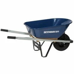 Seymour Outdoor Tools Seymour 15" S500 Industrial Steel Wheelbarrow Flat Free Tire 85724